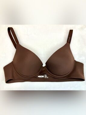 Aerie Smoothez Plunge Bra 34AA Dark Brown Smooth Lightly Lined